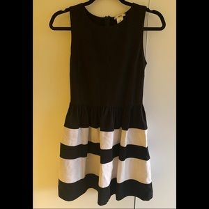 Bar III (Bar 3) Black and White Pouf Dress